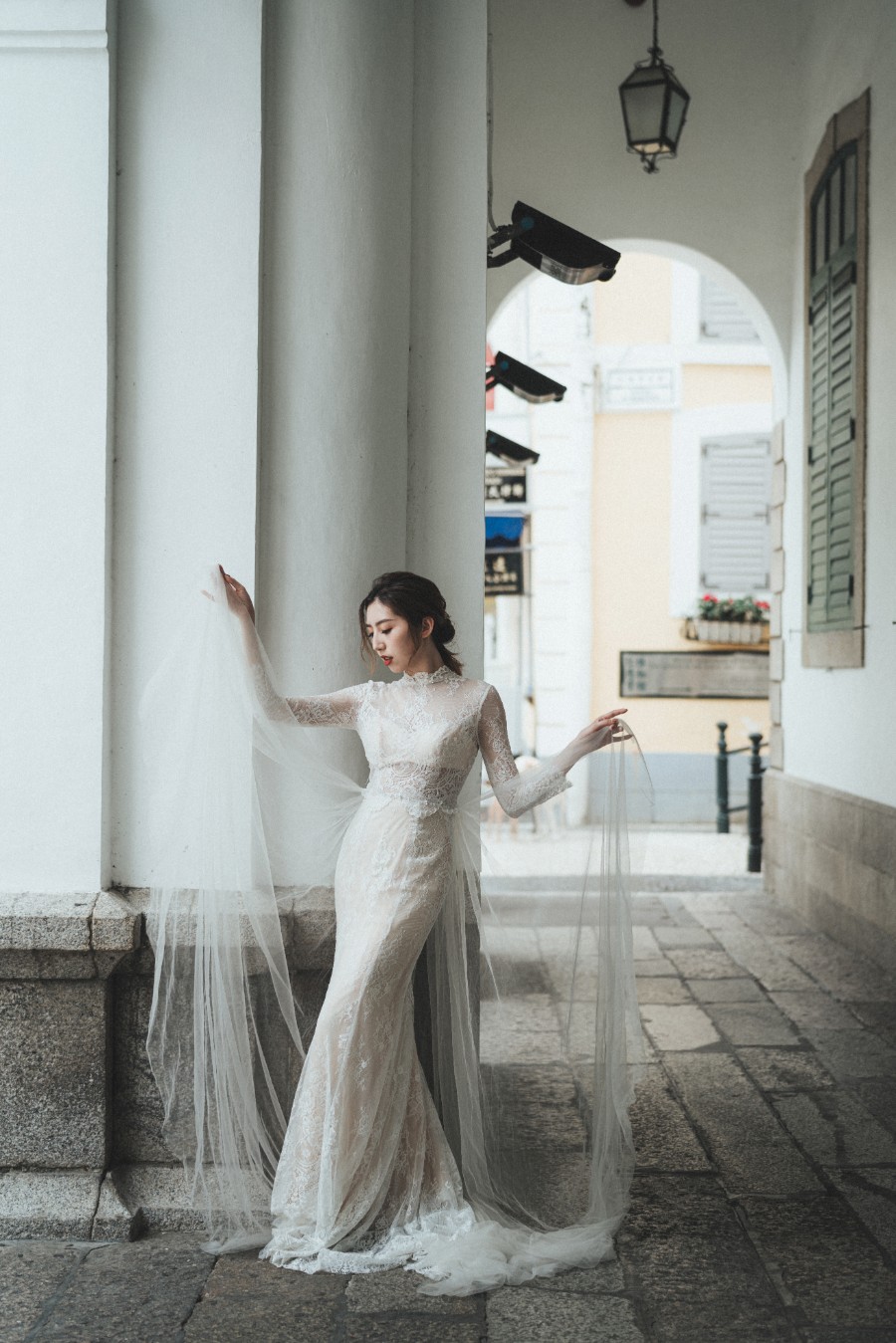 Macau Outdoor Pre-Wedding Photoshoot At Largo do Senado, Pousada de Coloane by Eden on OneThreeOneFour 4