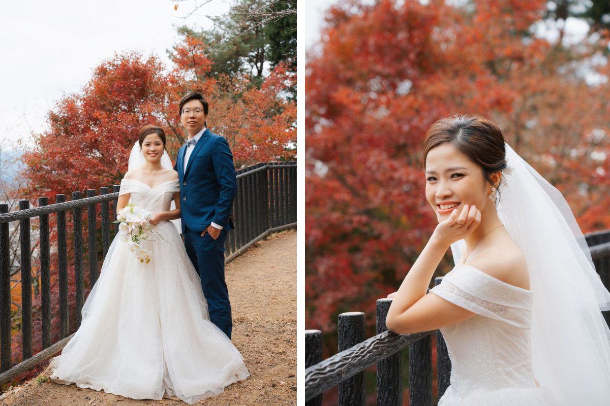 Singaporean Couple's Kimono & Prewedding Photoshoot In Tokyo - Chureito Pagoda, Shiba Park And Lake Kawaguchiko by Cui Cui on OneThreeOneFour 10