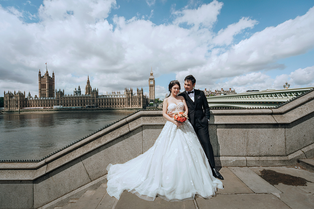 London Pre-Wedding Photoshoot At Big Ben, Palace of Westminster, Millennium Bridge  by Dom on OneThreeOneFour 10