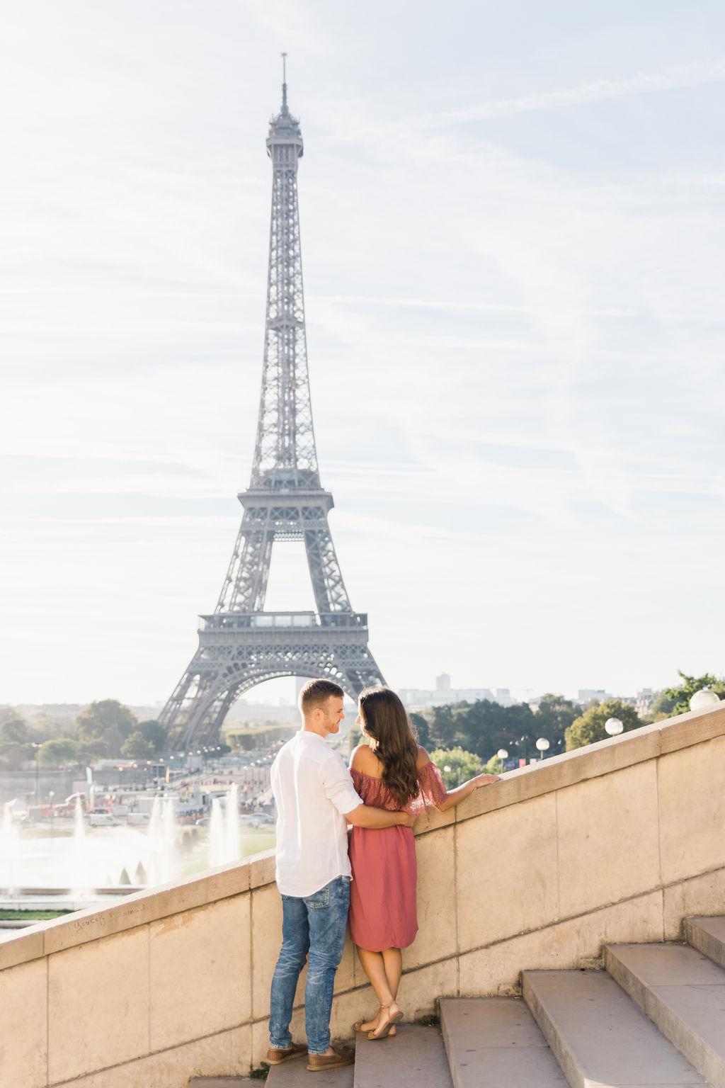 Engagement Photos in Paris' Trocadero With a Stunning View of Eiffel Tower by Celine on OneThreeOneFour 11