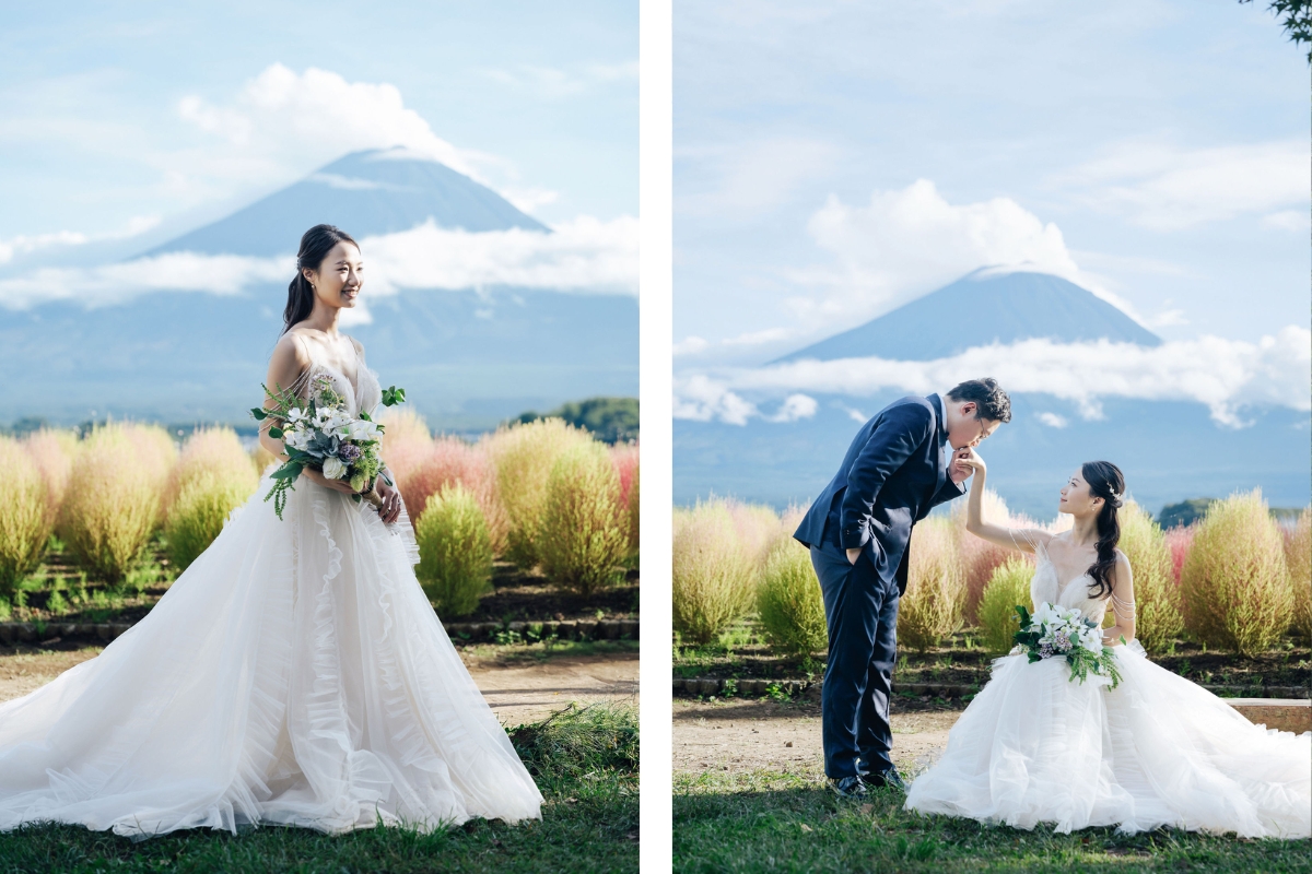 Tokyo Pre-Wedding Photoshoot with Asakusa Temple, Chureito Pagoda, Oishi Park, and Shibuya. by Dahe on OneThreeOneFour 11