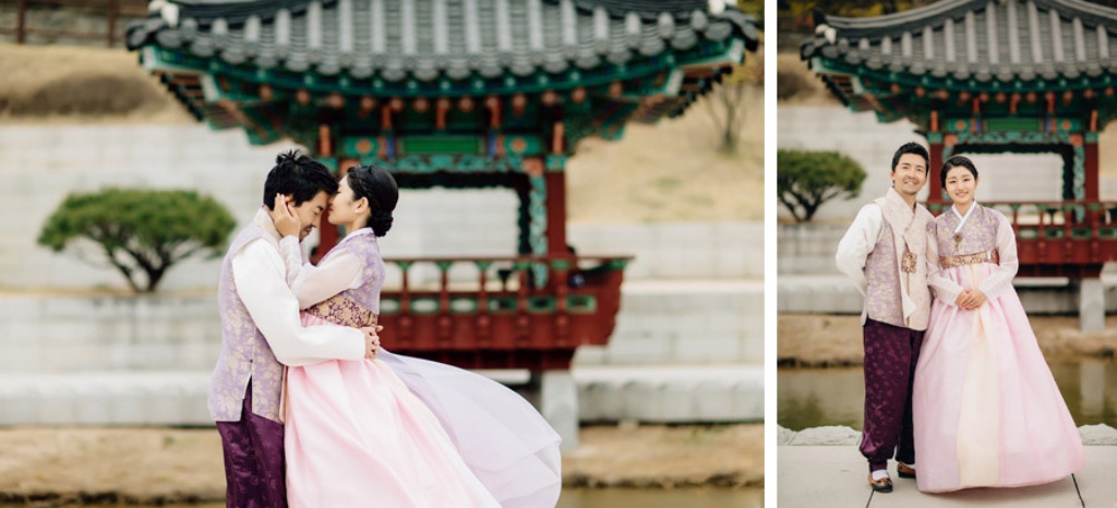 Korea Hanbok Pre-Wedding Photoshoot At Dream Forest by Jungyeol on OneThreeOneFour 7