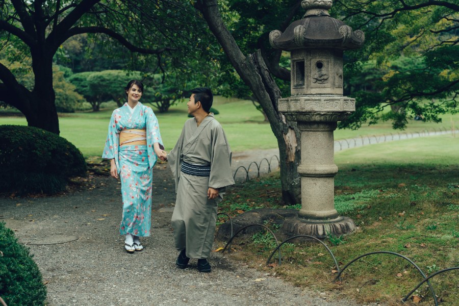 I: Mixed couple pre-wedding in Tokyo wearing kimono by Lenham on OneThreeOneFour 13