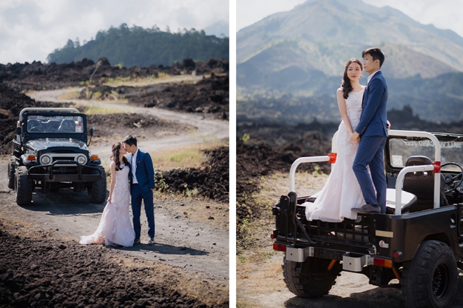 Exploring Love in Bali: Meng Yee & Wei Xin's Jeep Adventure on Mount Batur's Black Lava Fields by Hendra on OneThreeOneFour 17