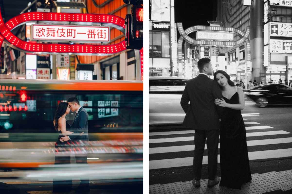 Tokyo Pre-Wedding Photoshoot with Chureito Pagoda, Lake Kawaguchiko, and Shinjuku by Dahe on OneThreeOneFour 38