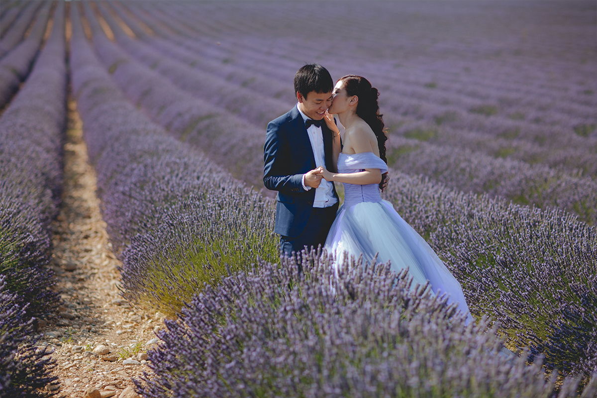 Provence Southern France Pre-Wedding Photoshoot at Lavender Fields & Sunflower Farm by Vin on OneThreeOneFour 2