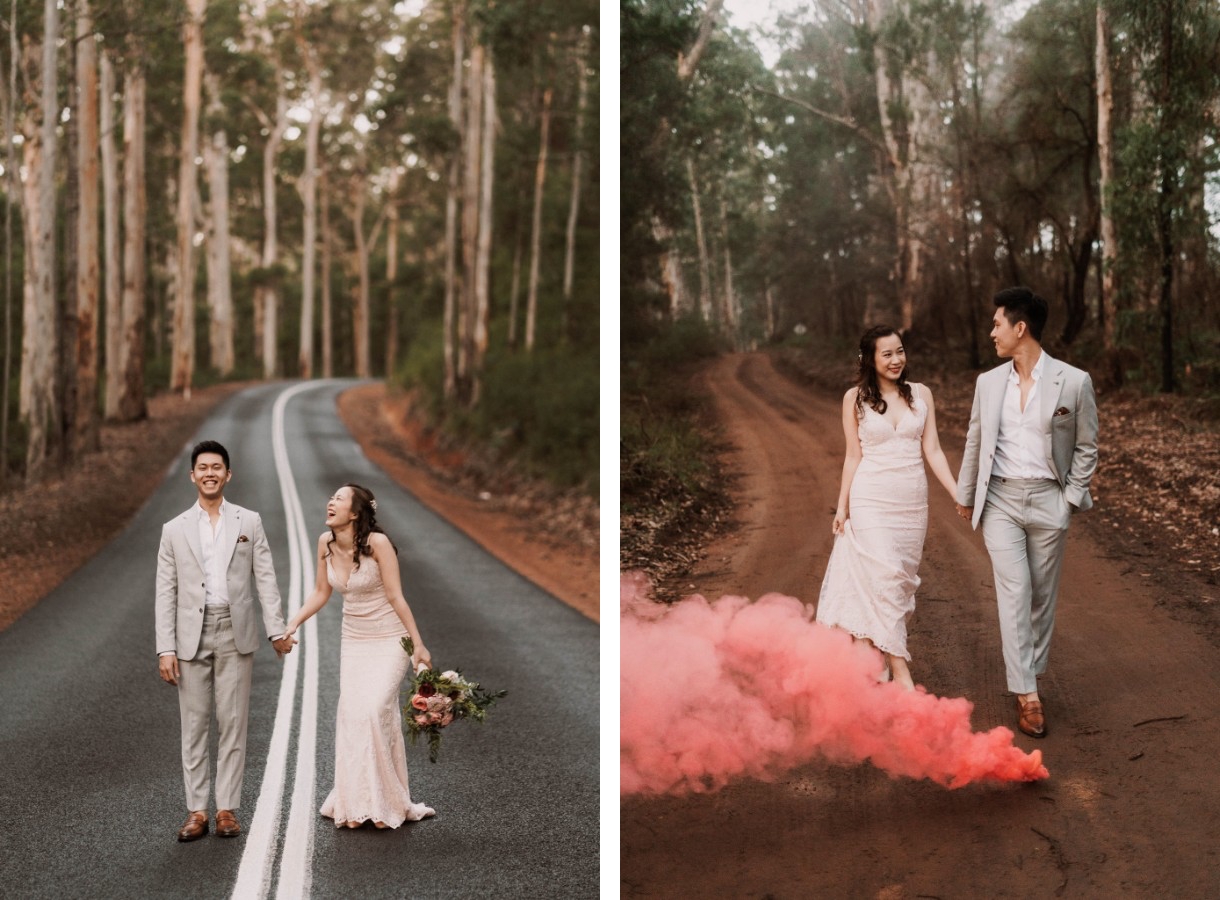 C&S: Perth pre-wedding overlooking a valley, with whimsical forest and lake scene by Jimmy on OneThreeOneFour 15