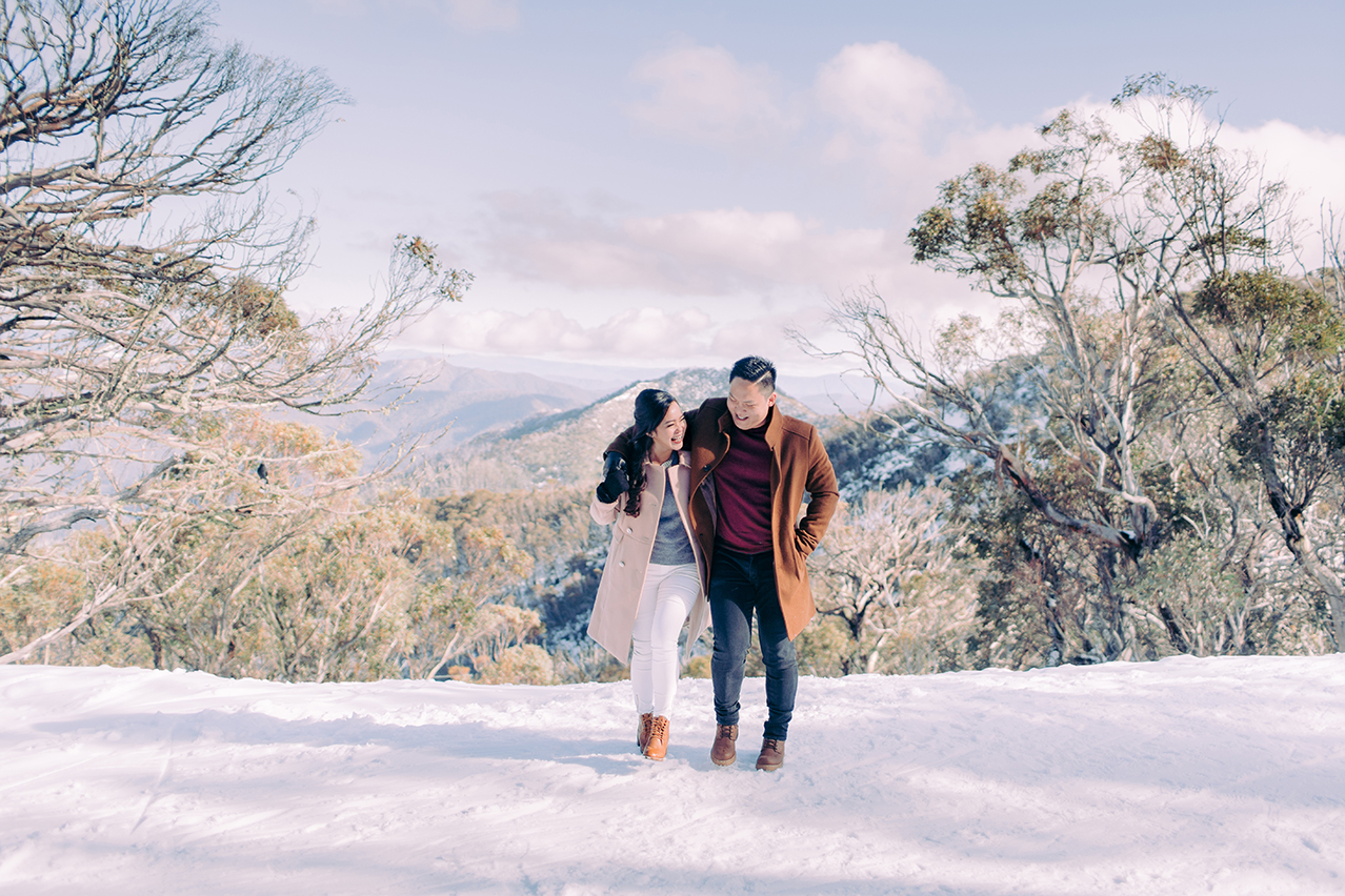 Winter Pre-Wedding Photoshoot with Huskies in Melbourne  by Freddie on OneThreeOneFour 12