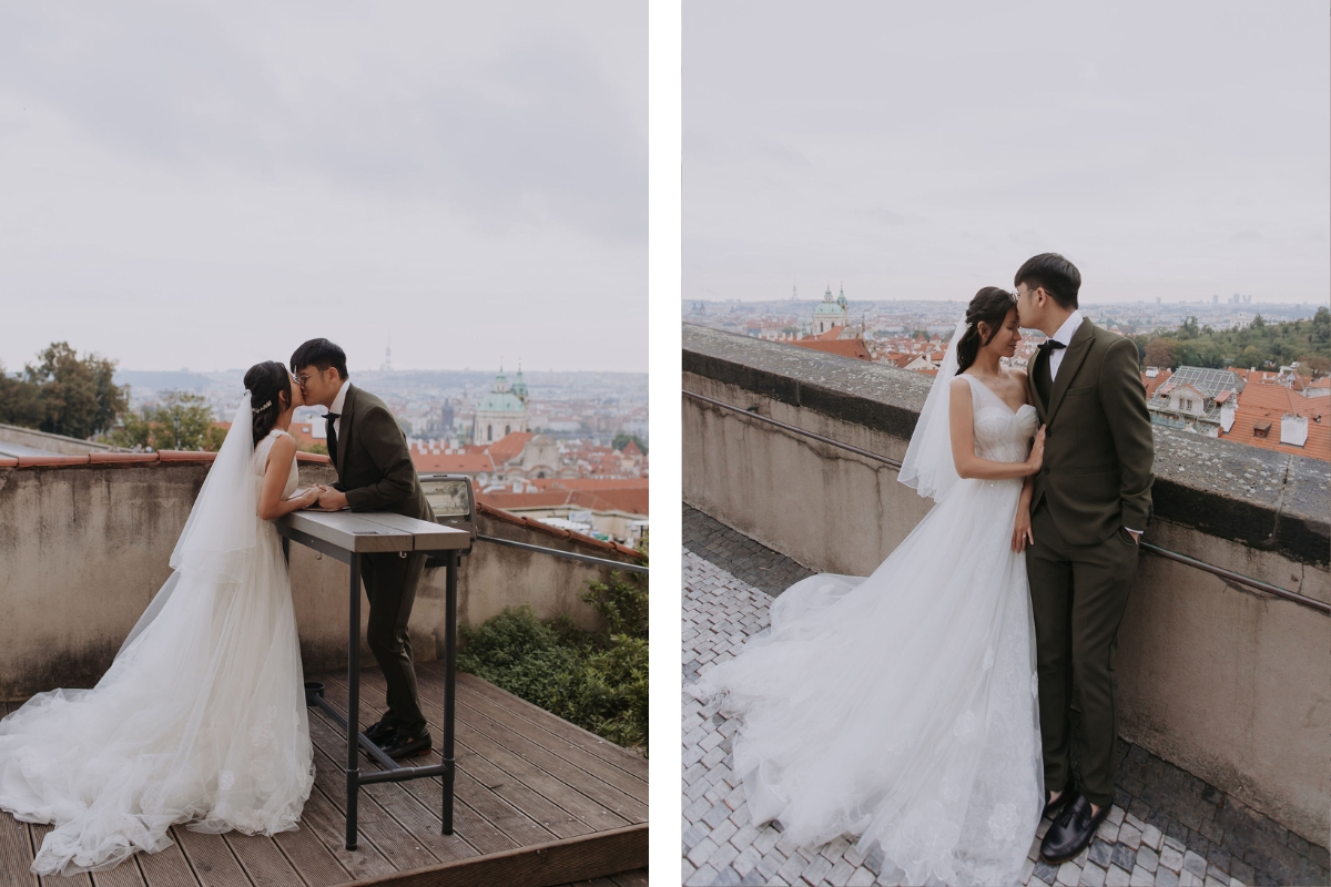 Prague Pre-Wedding Photoshoot with Old Town Square, Astronomical Clock, Charles Bridge and St Vitus Cathedral by Nika on OneThreeOneFour 19