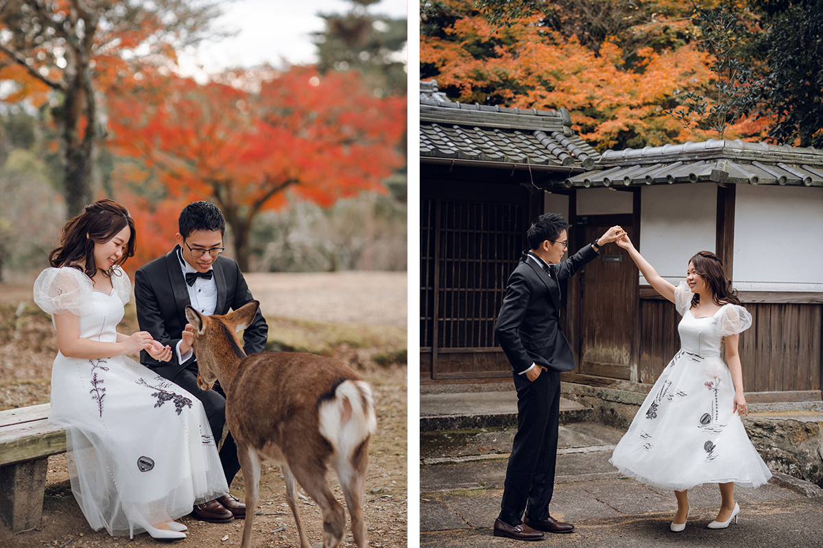 Kyoto & Nara Autumn Pre-Wedding Photoshoot by Kinosaki on OneThreeOneFour 11