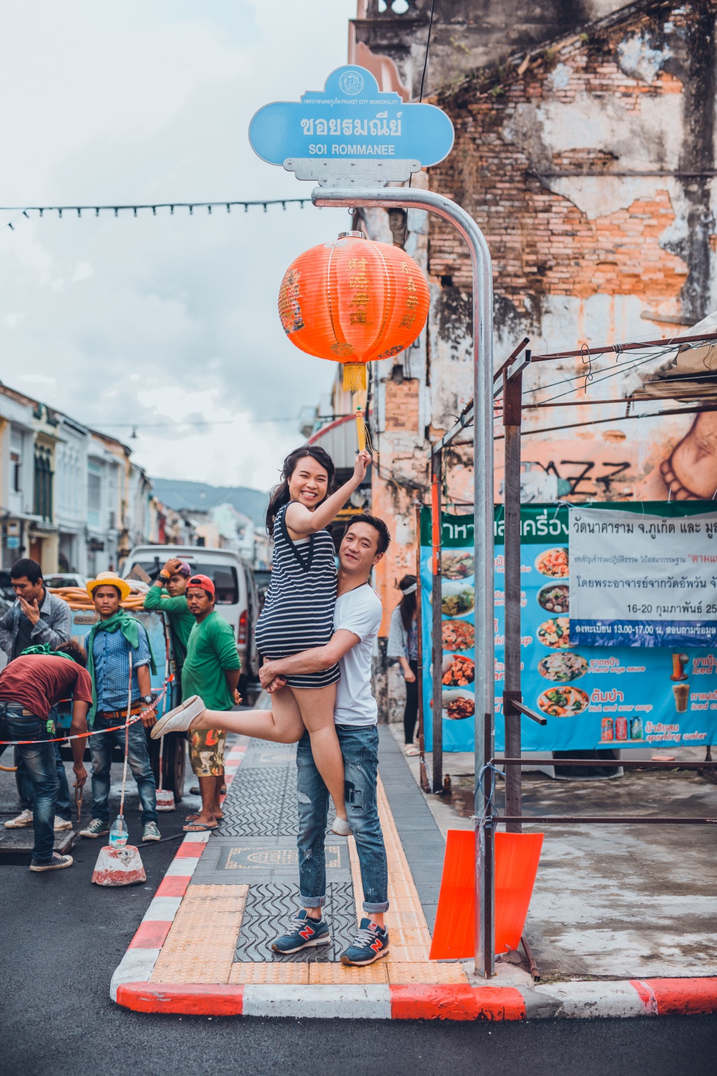 Engagement Photoshoot In Phuket At Phuket Old Town And Beach For Hong Kong Couple by Por  on OneThreeOneFour 17