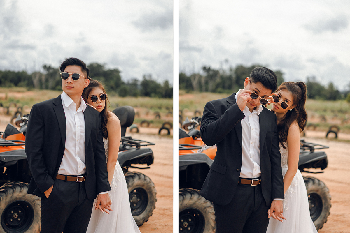 Bintan Pre-Wedding Photoshoot: Shermaine & Kai Yiong’s Adventure at Old Streets, Blue Lake, Sand Dunes & ATV Ride by HS on OneThreeOneFour 37