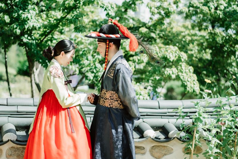 Y&B: Korea Hanbok Pre-Wedding Photoshoot At Dream Forest by Jungyeol on OneThreeOneFour 6