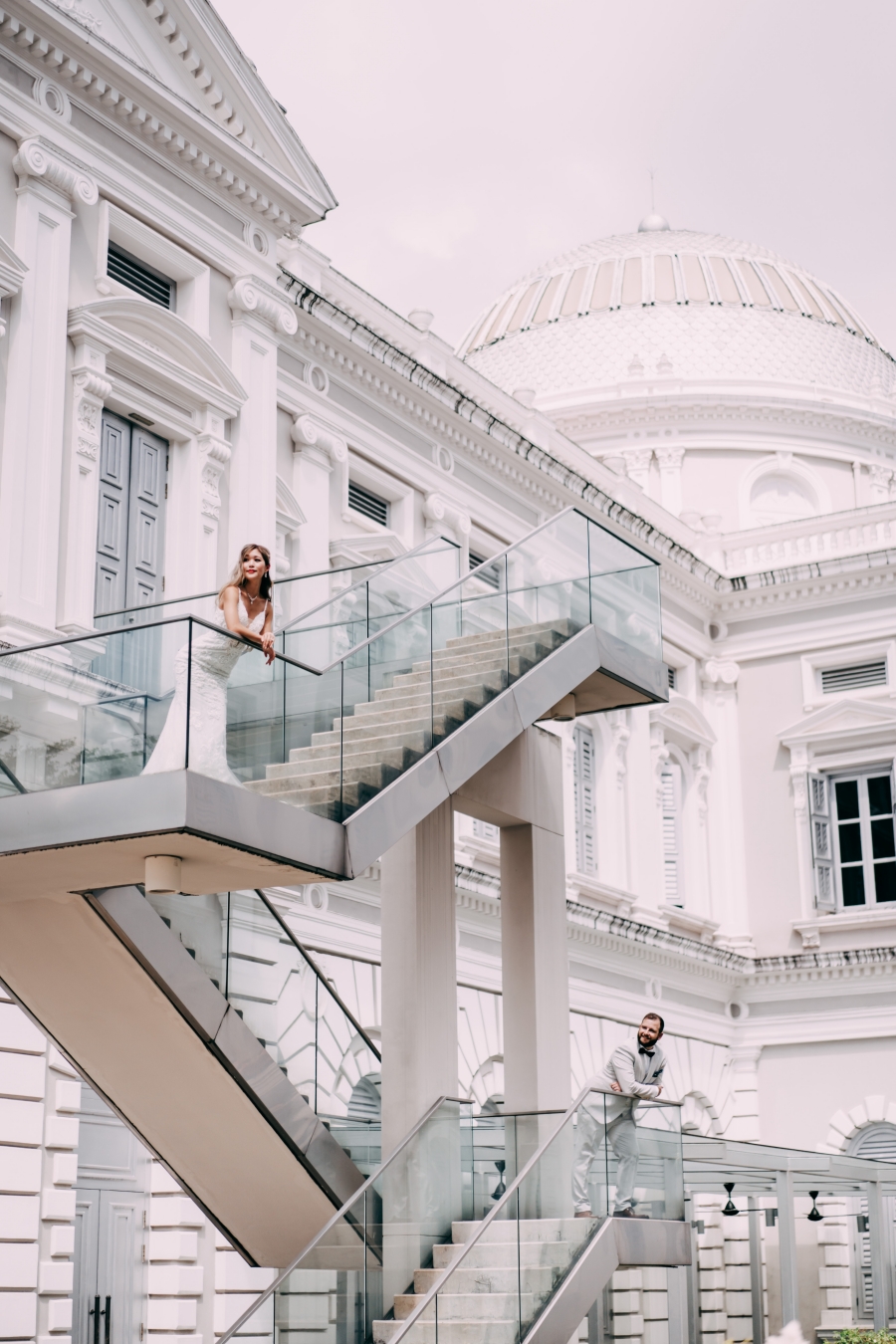 Singapore Post-Wedding Photoshoot At National Museum, Fort Canning Park and Marina Bay For American Couple  by Michael  on OneThreeOneFour 2