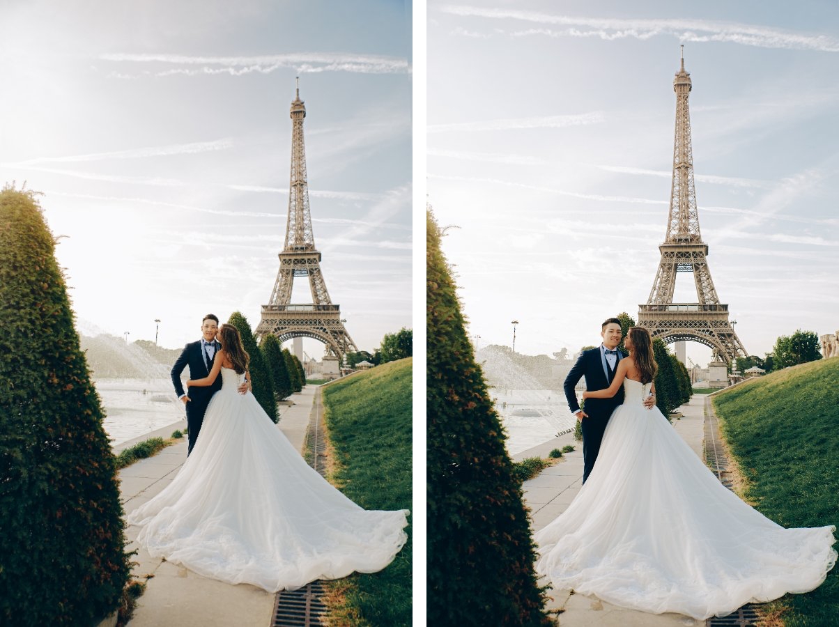 巴黎婚紗拍攝 - 艾菲爾鐵塔，潛行空間鐵橋，蒙馬特，小皇宮 by Arnel on OneThreeOneFour 14