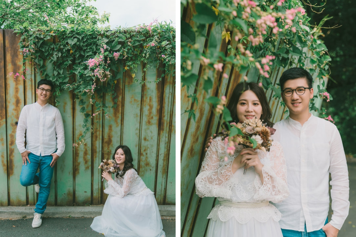 Taiwan Pre-Wedding Photoshoot Local Neighbourhood Street Garden Beach by  on OneThreeOneFour 2