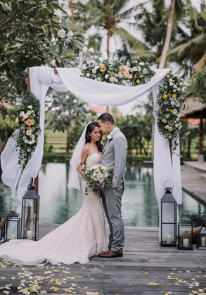 Bali Destination Wedding At Villa Sarasvati 