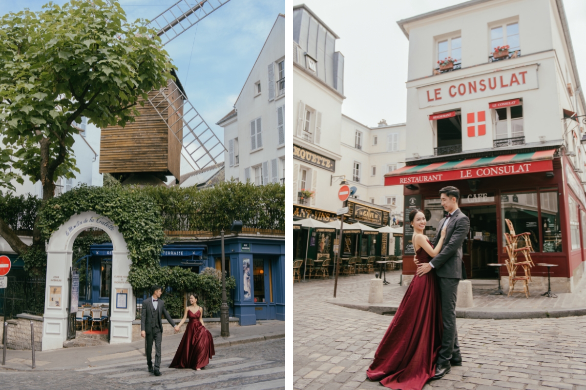 Paris Pre-wedding photoshoot Luxembourg Garden Palais-Royal Eiffel Tower Cafe Saint Honoré Wall of Love by Arnel on OneThreeOneFour 18