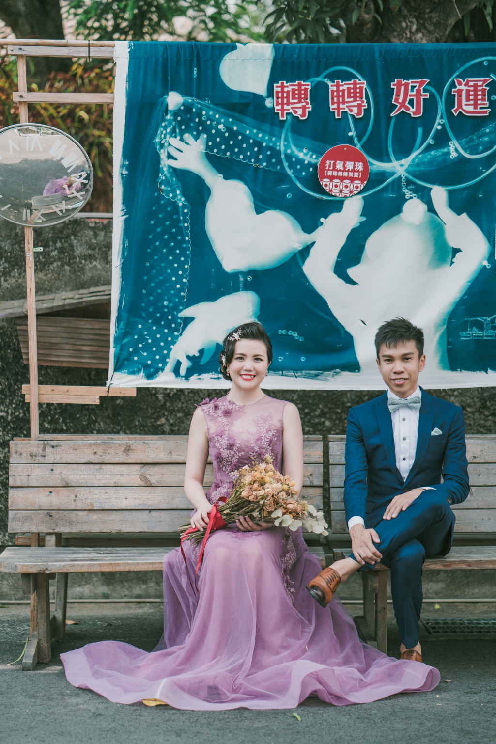Taiwan Pre-wedding Photoshoot With Traditional Houses And Beautiful Forest Lake  by Star on OneThreeOneFour 9