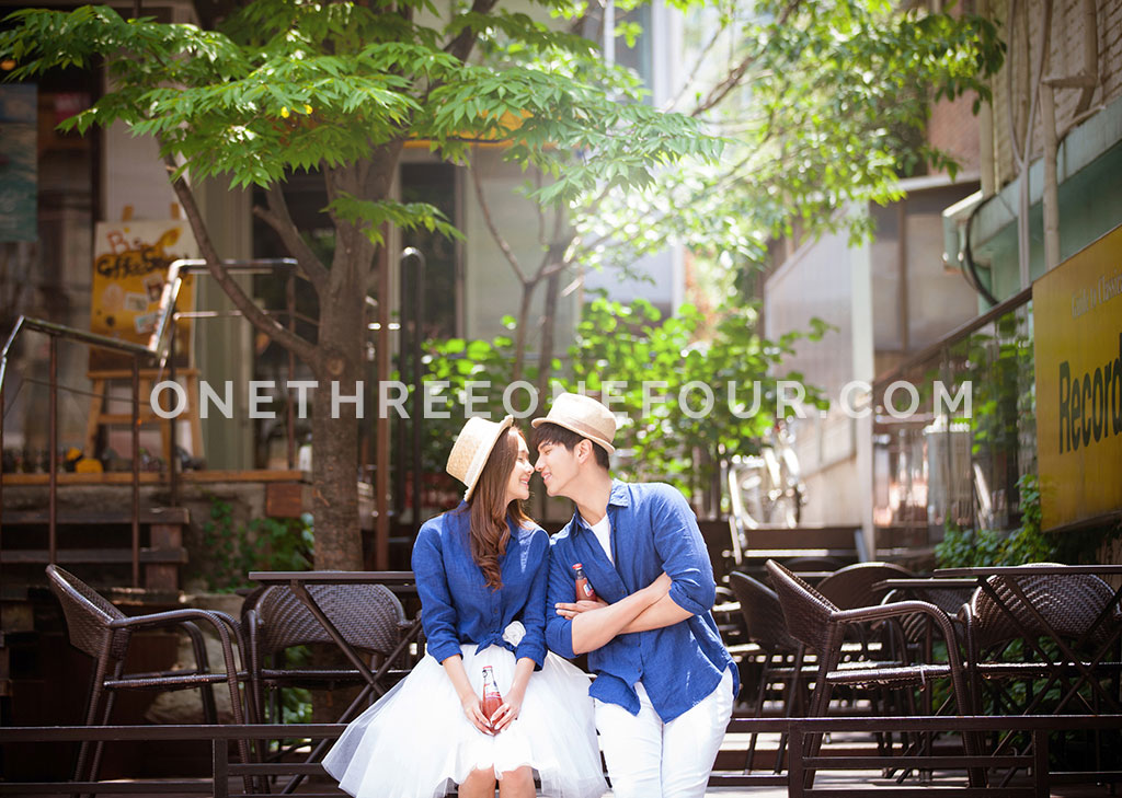 Korean Studio Pre-Wedding Photography: Hongdae (홍대) (Outdoor) by The Face Studio on OneThreeOneFour 36
