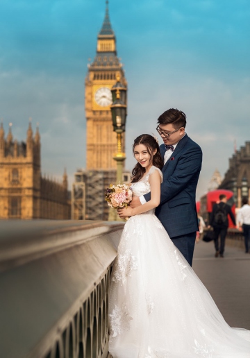 London Pre-Wedding Photoshoot At Big Ben And Tower Bridge 