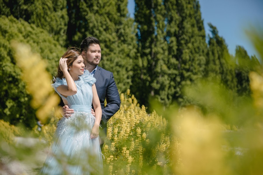 K&M: Dreamy pre-wedding in New Zealand at Coromandel Peak and alpaca farm during Lupin season  by Fei on OneThreeOneFour 7