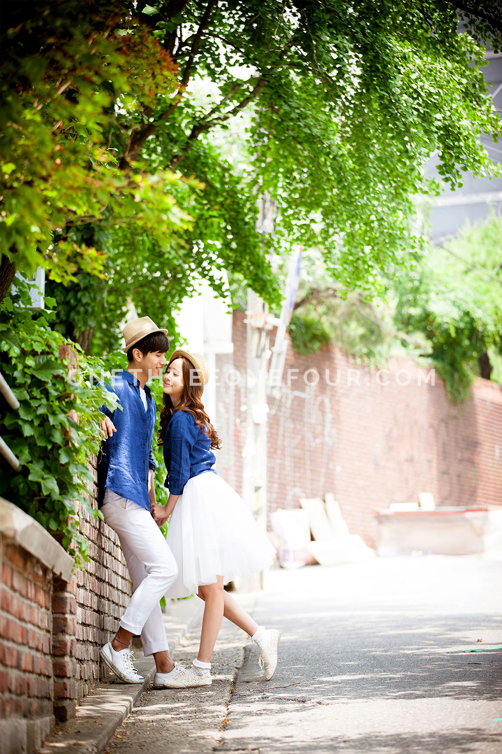 Korean Studio Pre-Wedding Photography: Hongdae (홍대) (Outdoor) by The Face Studio on OneThreeOneFour 35