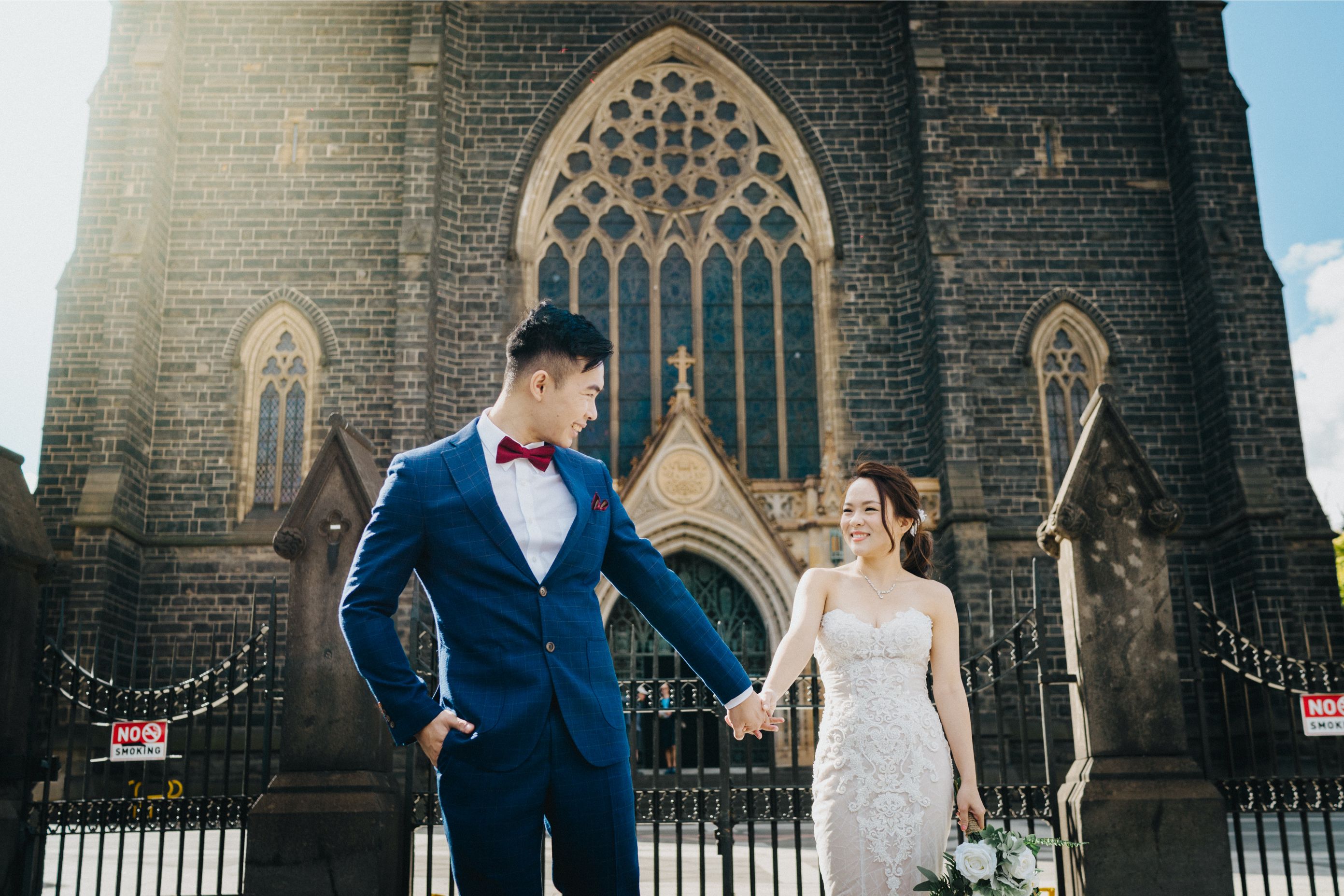 F&J: Melbourne Pre-wedding Photoshoot at St Patrick's Cathedral and Yarra River by Felix on OneThreeOneFour 7