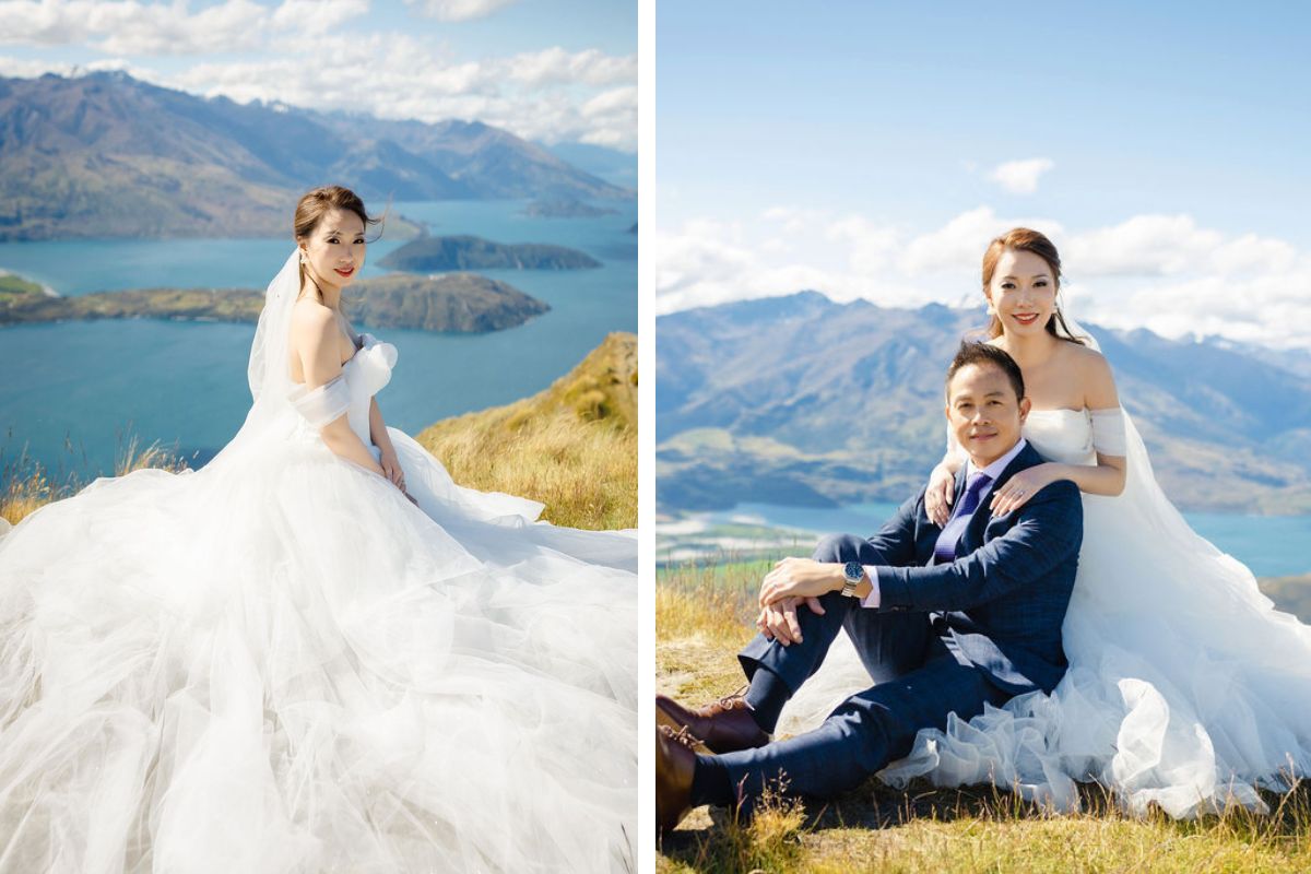 新西蘭婚纱拍攝 - 在科羅曼德峯、斯基珀斯峽谷和夏日羽扇豆的特卡波湖 by Fei on OneThreeOneFour 4