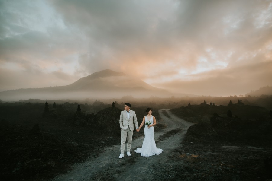 YY&A: Retro 50s themed pre-wedding shoot at Bali Cosmic Diner, Mount Batur Lava fields, forest and Mengening beach by Cahya on OneThreeOneFour 0
