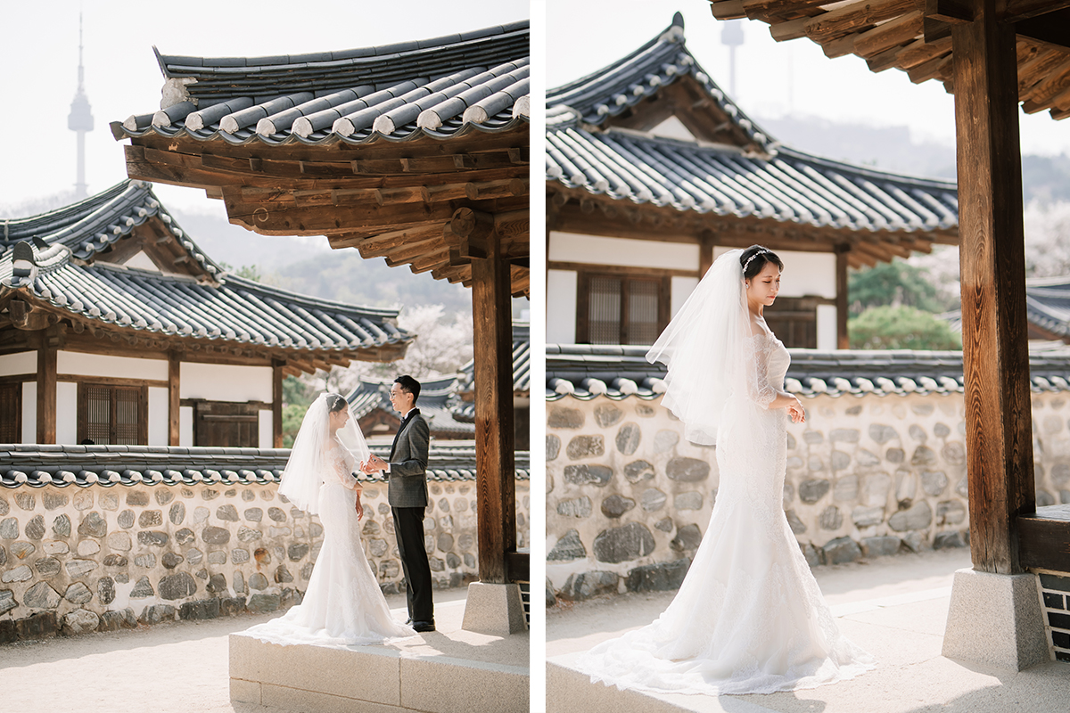 City in Bloom: Romantic Pre-Wedding Photoshoot Amidst Seoul's Blossoming Beauty by Jungyeol on OneThreeOneFour 21