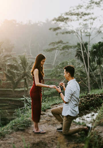Bali Proposal At Tegallalang Rice Terrace and Tegenungan Waterfall