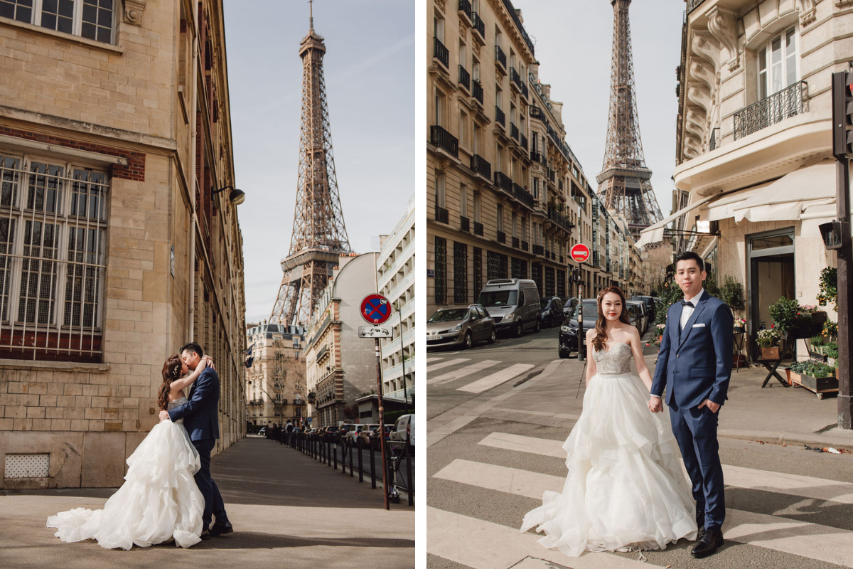 Paris prewedding photoshoot at Avenue De Camoens, Lourve Museum, Bir Hakeim Bridge And Parisian Cafe by Arnel on OneThreeOneFour 9