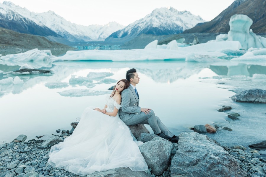 New Zealand Glacier Mount Cook Prewedding Photoshoot  by Fei on OneThreeOneFour 47