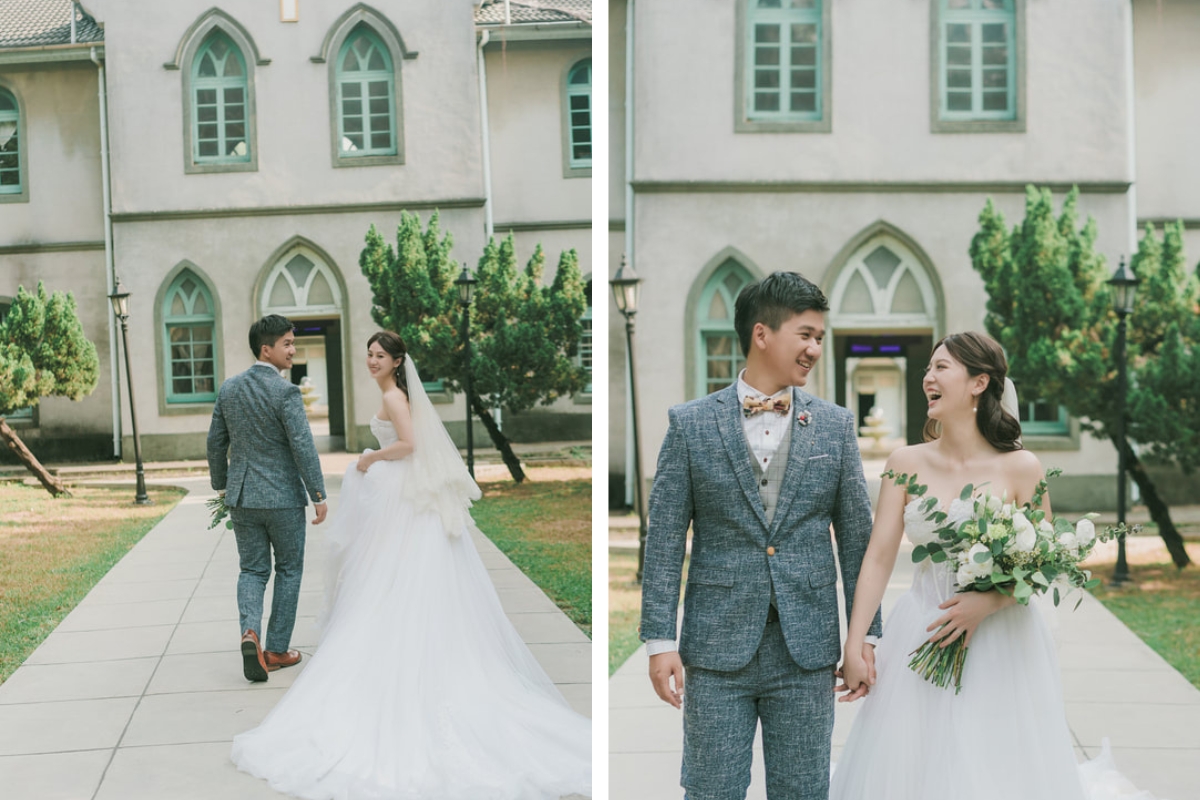 Taiwan Pre-Wedding Photoshoot Local Neighbourhood Street Garden Beach by  on OneThreeOneFour 15