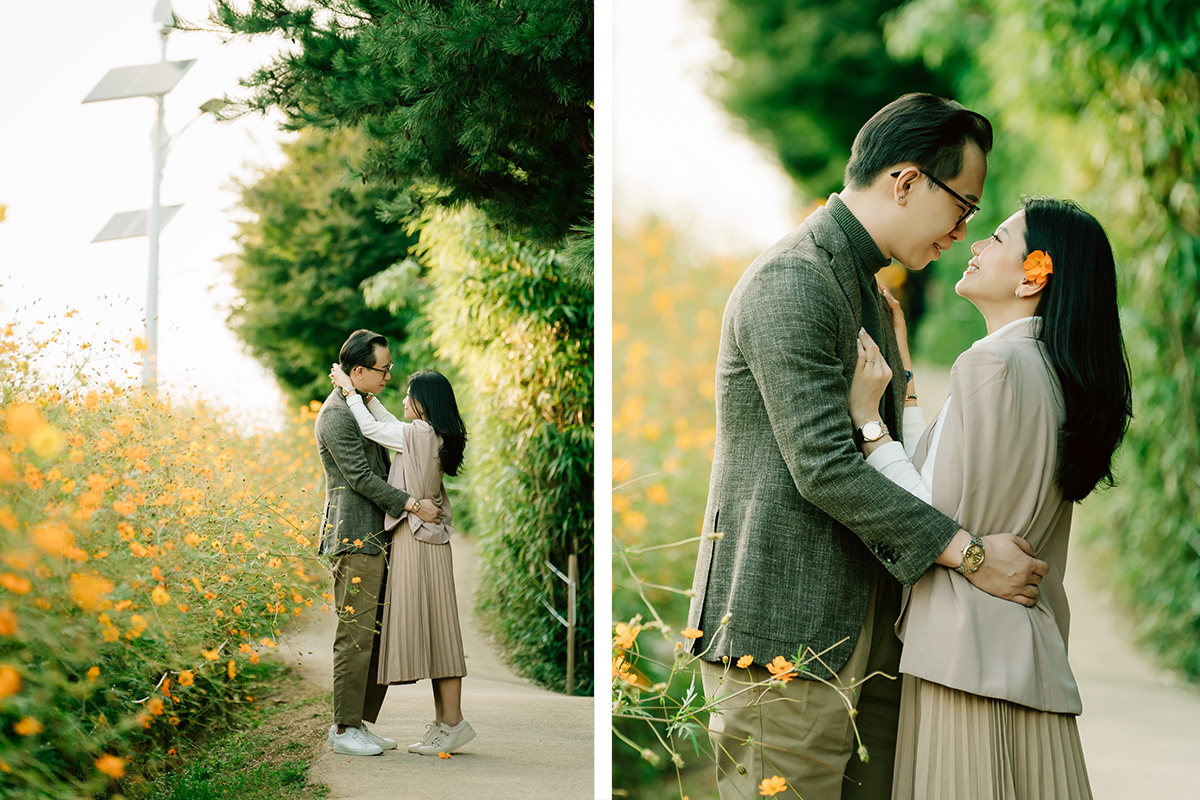 Autumn Date Snap Couple Photoshoot with Flower Fields at Haneul Park by Jungyeol on OneThreeOneFour 6