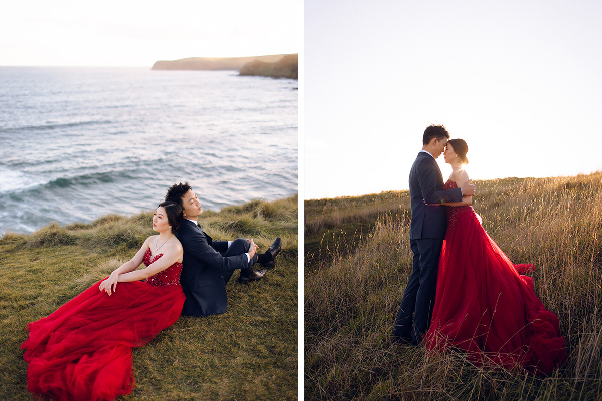 Melbourne Pre-wedding Photoshoot at St Patrick's Cathedral, Flinders Street Railway Station & Flinders Cliffs by Freddie on OneThreeOneFour 17