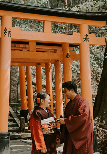 L&M: Kyoto Kimono Proposal Photoshoot