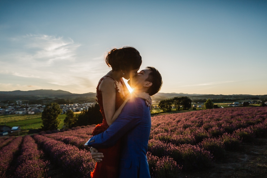 Hokkaido Lavender Pre-Wedding Photography at Roller Coaster Road and Lavender Park by Kouta on OneThreeOneFour 25