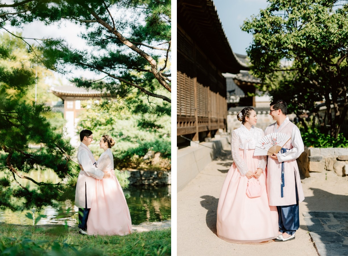 J&A: Korea Hanbok Pre-wedding Photoshoot At Namsangol Hanok Village by Jungyeol on OneThreeOneFour 13