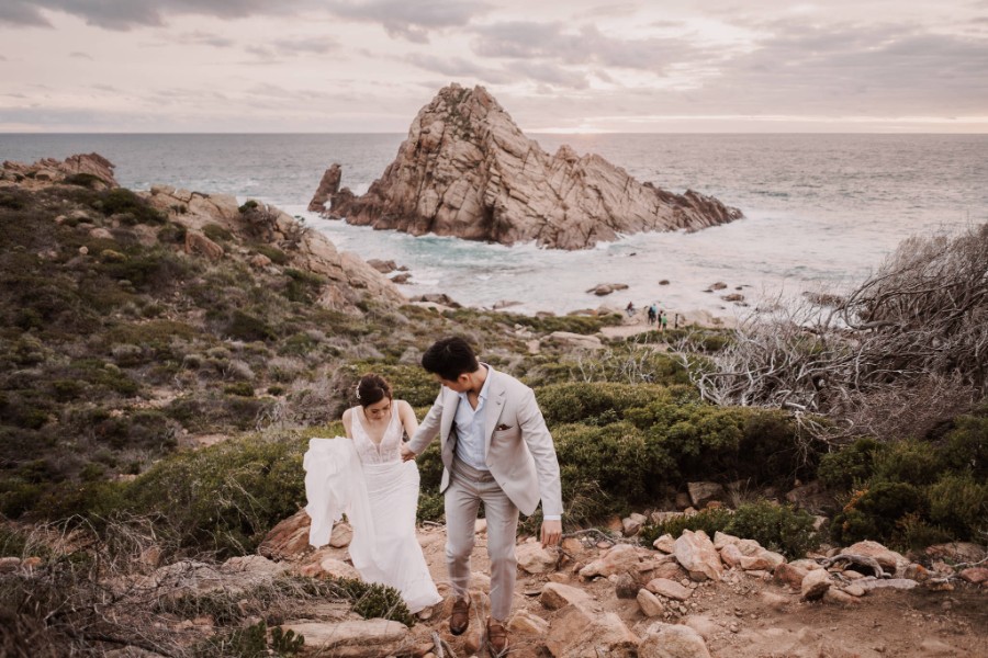 C&S: Perth pre-wedding overlooking a valley, with whimsical forest and lake scene by Jimmy on OneThreeOneFour 24