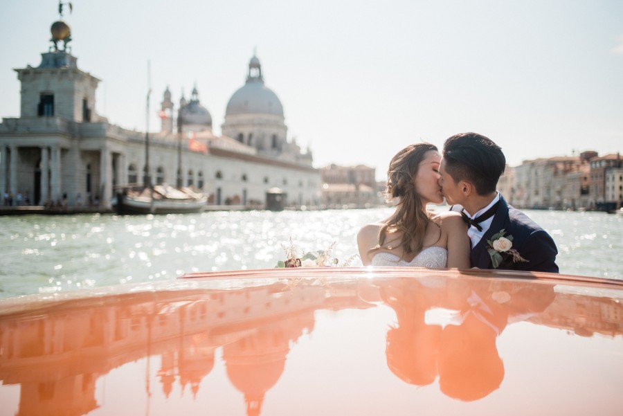 G&B: Venice pre-wedding on a Venetian boat cruising along the river by MS on OneThreeOneFour 4