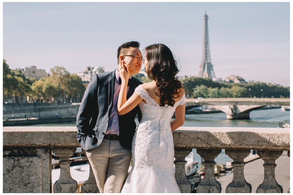 巴黎婚紗拍攝 - 比爾哈基姆橋與亞歷山大三世橋 by Vin on OneThreeOneFour 31