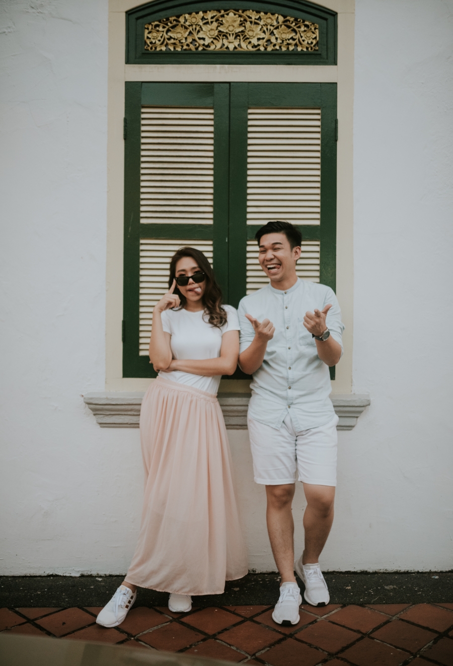 Malaysia Pre-Wedding Photoshoot At Old Streets And Sandy Beach In Johor Bahru by Ed on OneThreeOneFour 4