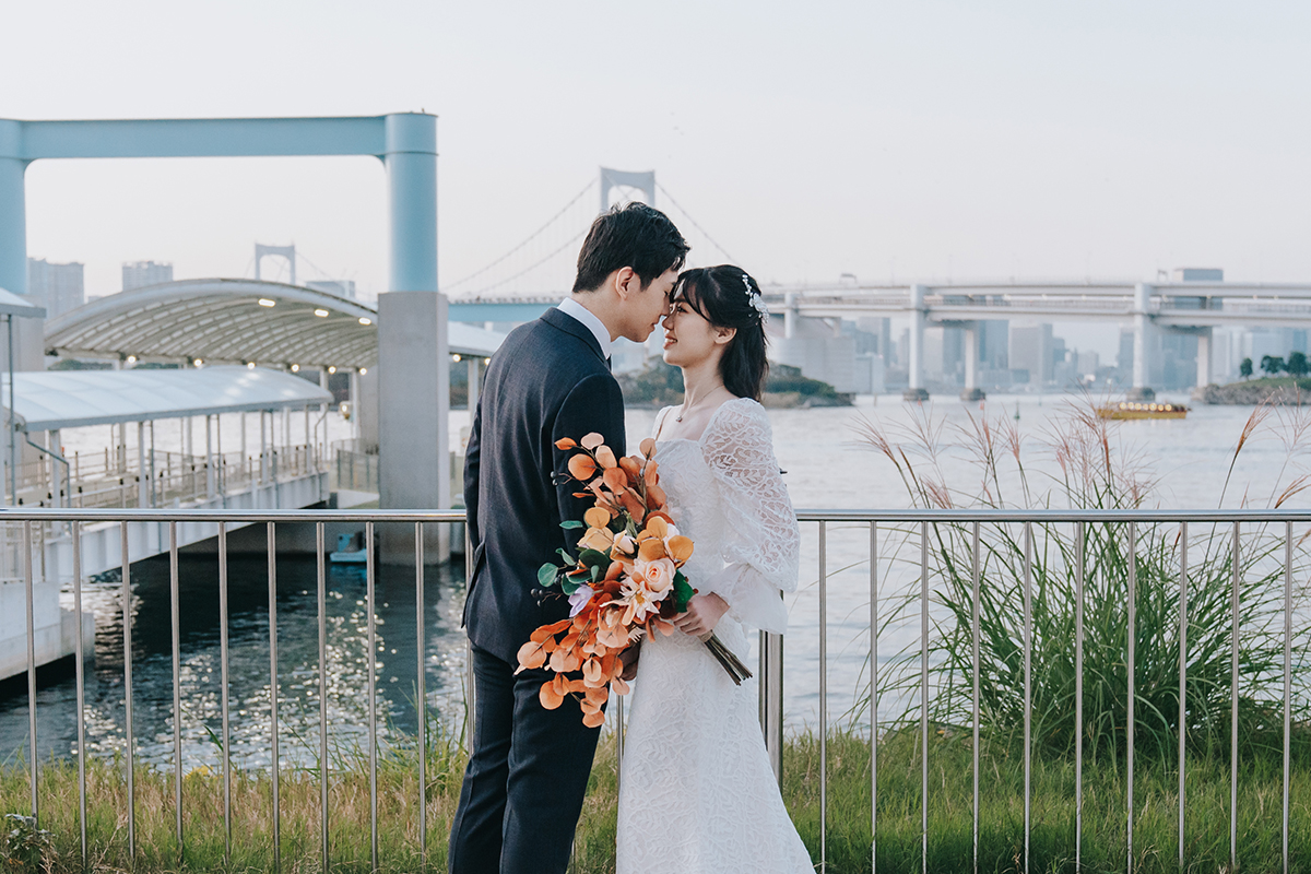 Tokyo Pre-Wedding at Beach & Odaiba Statue of Liberty by Cui Cui on OneThreeOneFour 16