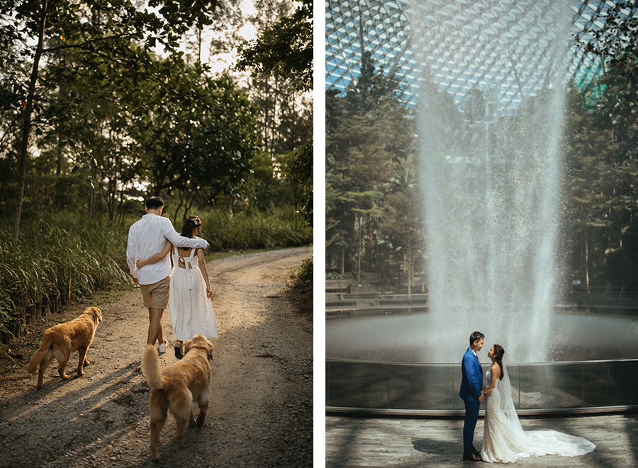 E & M Singapore - Singapore Outdoor Pre-Wedding Lower Pierce Reservoir with Adorable Pets Dogs by Chan on OneThreeOneFour 15