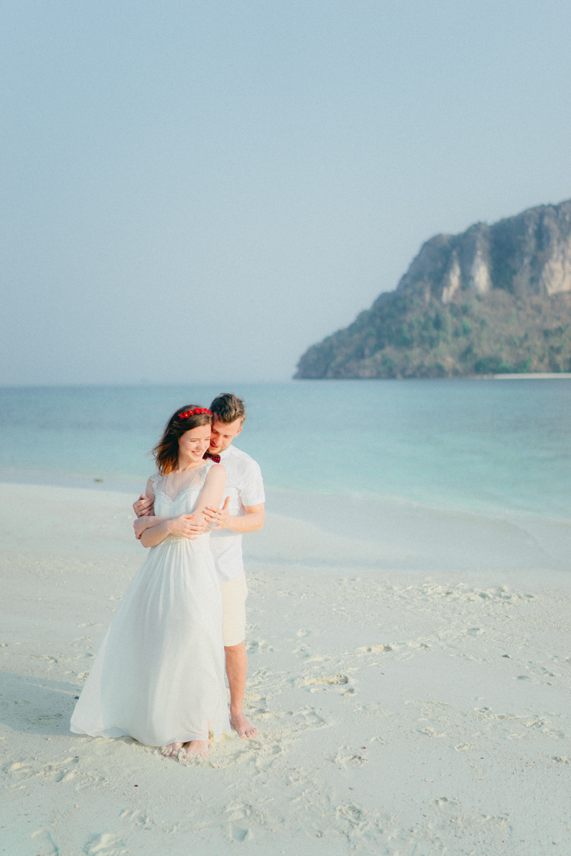 Caucasian Couple's Pre-Wedding Photoshoot At Phuket Island's Pristine Beach by Olga on OneThreeOneFour 1
