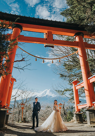 Japan Tokyo and Mt Fuji Pre-wedding Photoshoot 