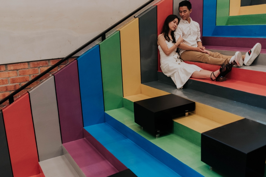 Malaysia Casual Pre Wedding Couple Photoshoot At Linc KL Shopping Mall In Ampang by Yan on OneThreeOneFour 18