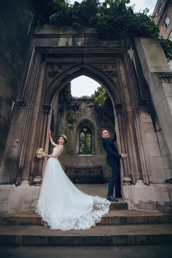 London Pre-Wedding Photoshoot At Abandoned Church Ruins And Richmond Park  by Dom on OneThreeOneFour 4
